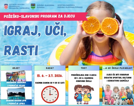 Škola plivanja za predškolce i učenike od 1. do 4. razreda